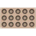 Kit bon bon ice Silikomart: stampo silicone per 15 ripieni del bon bon o macaron gelato ø44 mm