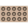 Kit bon bon ice Silikomart: stampo silicone per 12 ripieni del bon bon o macaron gelato ø44 mm Kit bon bon ice Silikomart: stampo silicone per 12 ripieni del bon bon o macaron gelato ø44 mm