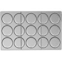 Kit bon bon ice Silikomart: stampo tritan per 15 gusci di cioccolato del bon bon o macaron gelato ø44 mm
