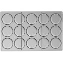Kit bon bon ice Silikomart: stampo tritan per 12 gusci di cioccolato del bon bon o macaron gelato ø44 mm