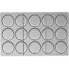 Kit bon bon ice Silikomart: stampo tritan per 15 gusci di cioccolato del bon bon o macaron gelato ø44 mm