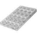 Cannelé 01 P Silikomart: stampo in tritan per 24 cannelle di cioccolato di ø25xh21 mm