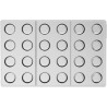 Cilindro 01 P Silikomart: stampo in tritan per 24 cioccolatini a forma cilindrica di ø22xh22 mm Cilindro 01 P Silikomart: stampo in tritan per 24 cioccolatini a forma cilindrica di ø22xh22 mm