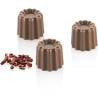 Cannelé 01 P Silikomart: stampo in tritan per 24 cannelle di cioccolato di ø25xh21 mm Cannelé 01 P Silikomart: stampo in tritan per 24 cannelle di cioccolato di ø25xh21 mm