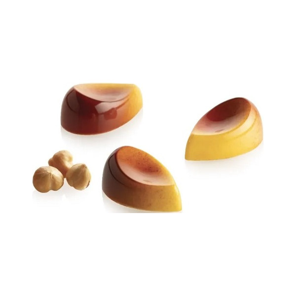 Aurora P Silikomart: stampo in tritan per 24 cioccolatini di 40x25xh17 mm