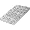Aurora P Silikomart: stampo in tritan per 24 cioccolatini di 40x25xh17 mm