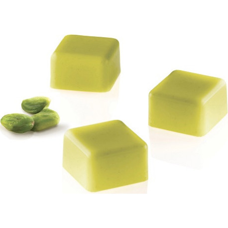 Quadro 01 P Silikomart: stampo tritan, CH015 linea Chocado per 24 cioccolatini quadrati di 25x25xh15 mm