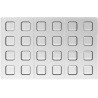 Cubo 01 P Silikomart: stampo tritan per 24 cioccolatini cubi di dimensioni 21x21xh 21 mm Cubo 01 P Silikomart: stampo tritan per 24 cioccolatini cubi di dimensioni 21x21xh 21 mm