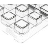 Cubo 01 P Silikomart: stampo tritan per 24 cioccolatini cubi di dimensioni 21x21xh 21 mm Cubo 01 P Silikomart: stampo tritan per 24 cioccolatini cubi di dimensioni 21x21xh 21 mm