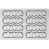 Auror B Silikomart: stampo in Tritan, CH048 linea Chocado, per 10 barrette di cioccolato 11x3 h 1,7 cm Auror B Silikomart: stampo in Tritan, CH048 linea Chocado, per 10 barrette di cioccolato 11x3 h 1,7 cm