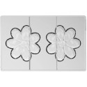 Aurora T Silikomart: stampo Tritan, CH049 linea Chocado, 2 tavolette cioccolato a forma fiore ø110xh17 mm