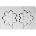 Aurora T Silikomart: stampo Tritan, CH049 linea Chocado, 2 tavolette cioccolato a forma fiore ø110xh17 mm