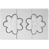 Aurora T Silikomart: stampo Tritan, CH049 linea Chocado, 2 tavolette cioccolato a forma fiore ø110xh17 mm Aurora T Silikomart: stampo Tritan, CH049 linea Chocado, 2 tavolette cioccolato a forma fiore ø110xh17 mm