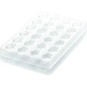 Ovale 01 P Silikomart: stampo Tritan CH014 linea Chocado per 24 cioccolatini ovali 33x23 h 15 mm