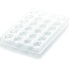 Ovale 01 P Silikomart: stampo Tritan CH014 linea Chocado per 24 cioccolatini ovali 33x23 h 15 mm