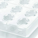 Ovale 01 P Silikomart: stampo Tritan CH014 linea Chocado per 24 cioccolatini ovali 33x23 h 15 mm