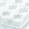 Ovale 01 P Silikomart: stampo Tritan CH014 linea Chocado per 24 cioccolatini ovali 33x23 h 15 mm Ovale 01 P Silikomart: stampo Tritan CH014 linea Chocado per 24 cioccolatini ovali 33x23 h 15 mm