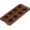 Flower Silikomart: stampo silicone marrone per cioccolatini 8 margherite di cioccolato ø38xh12 mm Flower Silikomart: stampo silicone marrone per cioccolatini 8 margherite di cioccolato ø38xh12 mm