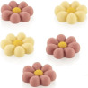 Flower Silikomart: stampo silicone marrone per cioccolatini 8 margherite di cioccolato ø38xh12 mm Flower Silikomart: stampo silicone marrone per cioccolatini 8 margherite di cioccolato ø38xh12 mm