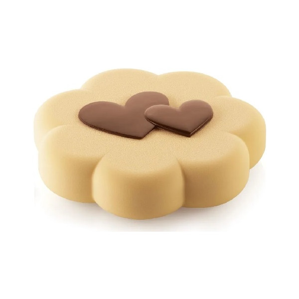 Happy Spring Silikomart: stampo silicone fiore ø20xh4,5 cm e 2 placche per decori di cioccolato