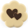 Happy Spring Silikomart: stampo silicone fiore ø20xh4,5 cm e 2 placche per decori di cioccolato Happy Spring Silikomart: stampo silicone fiore ø20xh4,5 cm e 2 placche per decori di cioccolato