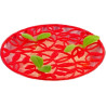 Esotico Silikomart: stampo in silicone giallo per 2 decori di intrecci di rami e foglie ø140xh1.7 mm Esotico Silikomart: stampo in silicone giallo per 2 decori di intrecci di rami e foglie ø140xh1.7 mm