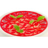 Esotico Silikomart: stampo in silicone giallo per 2 decori di intrecci di rami e foglie ø140xh1.7 mm Esotico Silikomart: stampo in silicone giallo per 2 decori di intrecci di rami e foglie ø140xh1.7 mm