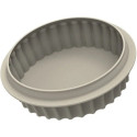 Charme Silikomart: stampo in silicone grigio per torta 3D con texture striata di ø19,3xh6 cm e volume 1600 ml