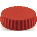 Charme Silikomart: stampo in silicone grigio per torta 3D con texture striata di ø19,3xh6 cm e volume 1600 ml
