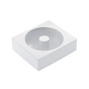Savarin 115 Silikomart: stampo silicone bianco Tortaflex per monoporzione ciambella ø115xh4 cm volume 345 ml