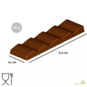 Stampo barretta cioccolato 5 scalini in policarbonato 11,4x3,1xh0,9 cm da 30 g