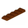 Stampo barretta cioccolato 5 scalini in policarbonato 11,4x3,1xh0,9 cm da 30 g