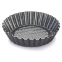 Set 6 formine in alluminio antiaderente con fondo rialzato per crostatine tonde ø10xh2,3 cm di Vespa