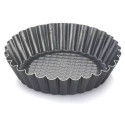 Set 6 formine in alluminio antiaderente con fondo rialzato per crostatine tonde ø10xh2,3 cm di Vespa