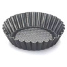 Set 6 formine in alluminio antiaderente con fondo rialzato per crostatine tonde ø10xh2,3 cm di Vespa