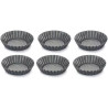 Set 6 formine in alluminio antiaderente con fondo rialzato per crostatine tonde ø12xh2,5 cm di Vespa Set 6 formine in alluminio antiaderente con fondo rialzato per crostatine tonde ø12xh2,5 cm di Vespa