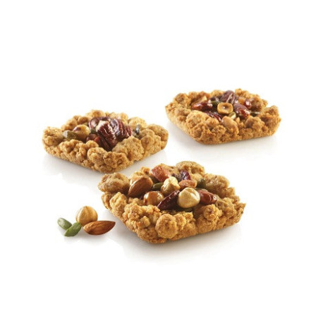 Air Plus 19 Square 30x40 Silikomart: stampo silicone e fibra di vetro microforato 6 impronte 8,5x8,5xh2 cm