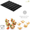 Air Plus 20 Square 30x40 da Silikomart: stampo microforato in silicone e fibra di vetro 30 impronte 3,5x3,5xh1,6 cm