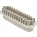 Inserto buche universale Silikomart: stampo silicone grigio a doppio inserto 200x35xh30 mm 220x50xh40 mm