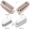 Inserto buche universale Silikomart: stampo silicone grigio a doppio inserto 200x35xh30 mm 220x50xh40 mm Inserto buche universale Silikomart: stampo silicone grigio a doppio inserto 200x35xh30 mm 220x50xh40 mm
