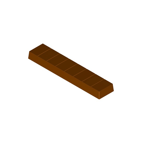 Stampo cioccolato torroncino o barretta rettangolare 3 cavità da 100 g lunghe 185x38,5xh16 mm in policarbonato