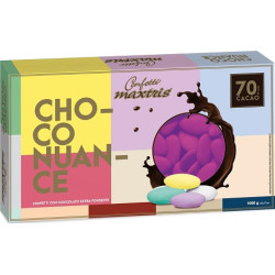 Choco Nuance Magenta al cioccolato fondente 70%: confetti nuance magenta Maxtris 1 Kg