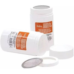 Spargizucchero Decora (Ø6×H11cm) – Contenitore in Plastica con Setaccio in Acciaio Inox