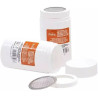 Spargi-zucchero in plastica con setaccio acciaio e coperchio chiusura ø6xh11 cm da Decora