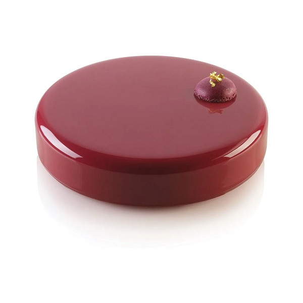 Essenziale 1000 Silikomart: stampo in silicone bianco per semifreddi tondi di ø18xh4 cm