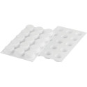 Essenziale 30 Silikomart: stampo tondo in silicone bianco per semifreddi mignon ø45h20 mm