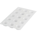 Essenziale 30 Silikomart: stampo tondo in silicone bianco per semifreddi mignon ø45h20 mm