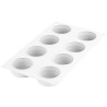 Essenziale 80 Silikomart: stampo tondo in silicone bianco per semifreddi monoporzioni ø65h25 mm Essenziale 80 Silikomart: stampo tondo in silicone bianco per semifreddi monoporzioni ø65h25 mm