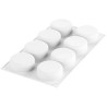 Essenziale 80 Silikomart: stampo tondo in silicone bianco per semifreddi monoporzioni ø65h25 mm Essenziale 80 Silikomart: stampo tondo in silicone bianco per semifreddi monoporzioni ø65h25 mm