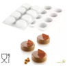 Essenziale 80 Silikomart: stampo tondo in silicone bianco per semifreddi monoporzioni ø65h25 mm Essenziale 80 Silikomart: stampo tondo in silicone bianco per semifreddi monoporzioni ø65h25 mm